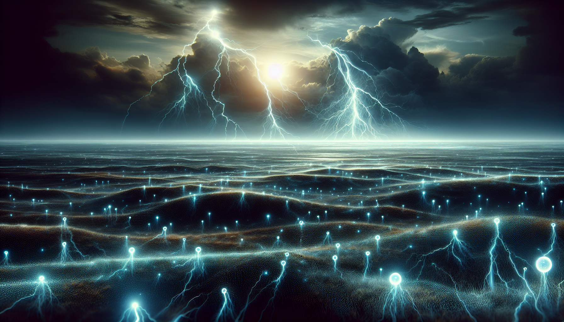 Illustration of atmospheric electricity