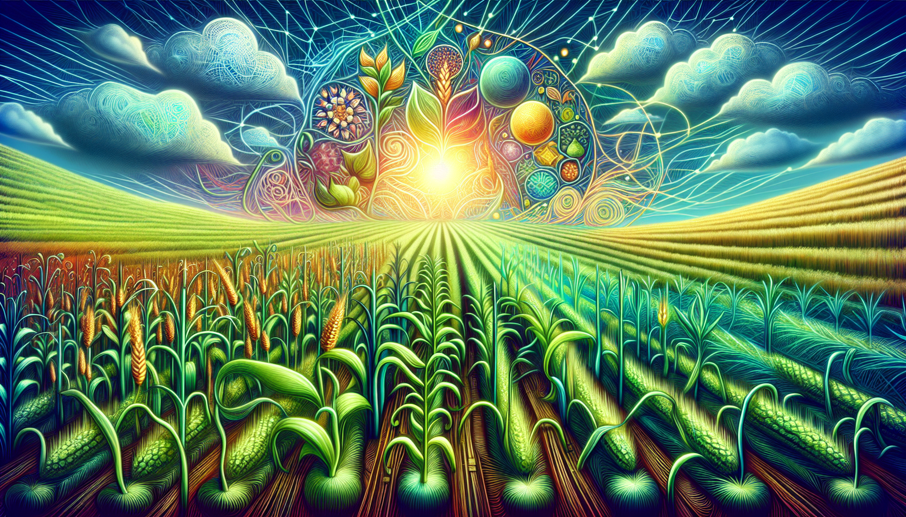 Illustration of increased crop yields through electroculture