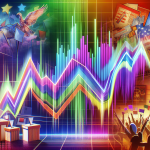 An illustration depicting stock market performance during presidential election years, highlighting historical trends.
