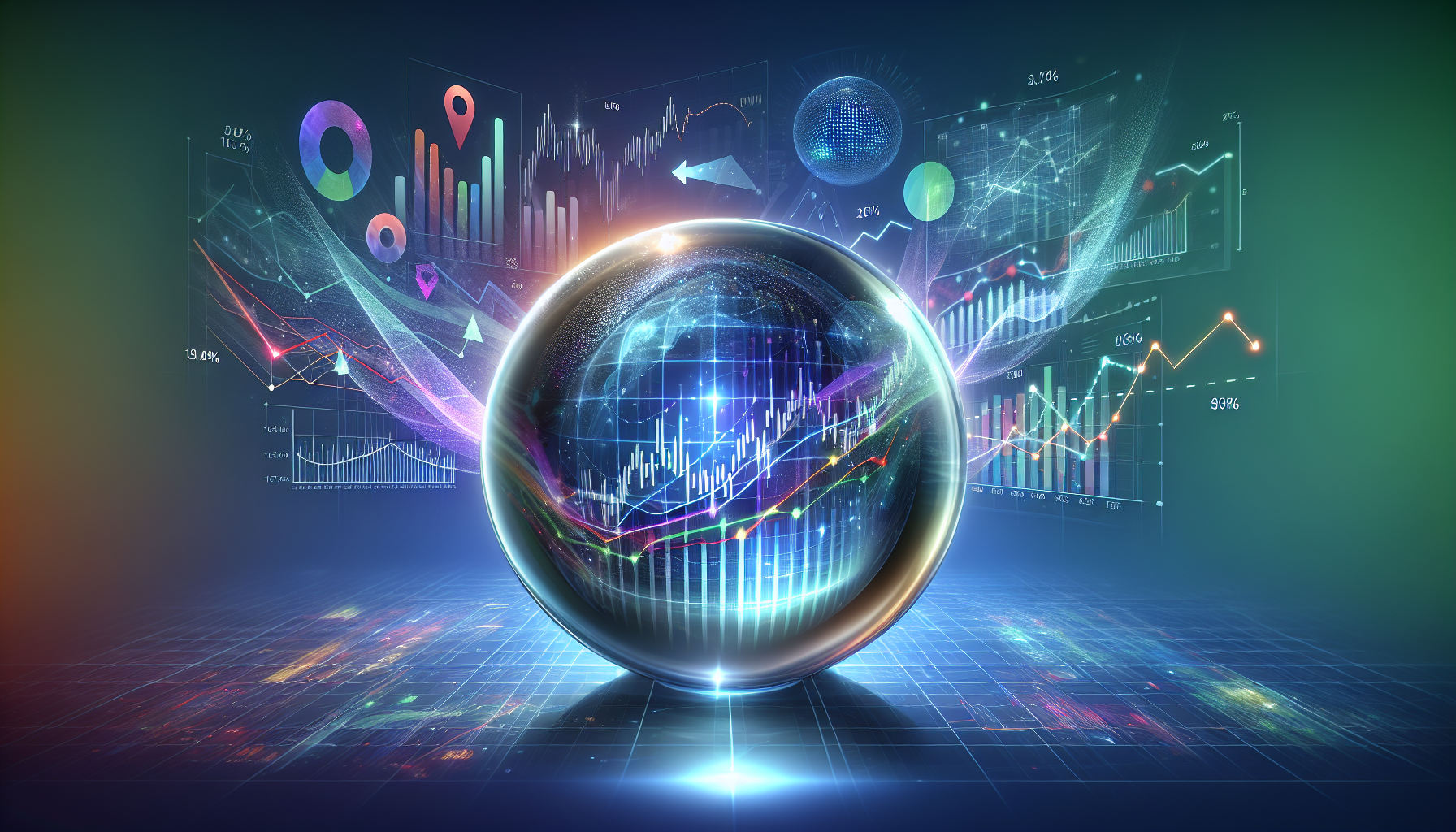 An illustration showcasing the predictive power of financial data in corporate investments.
