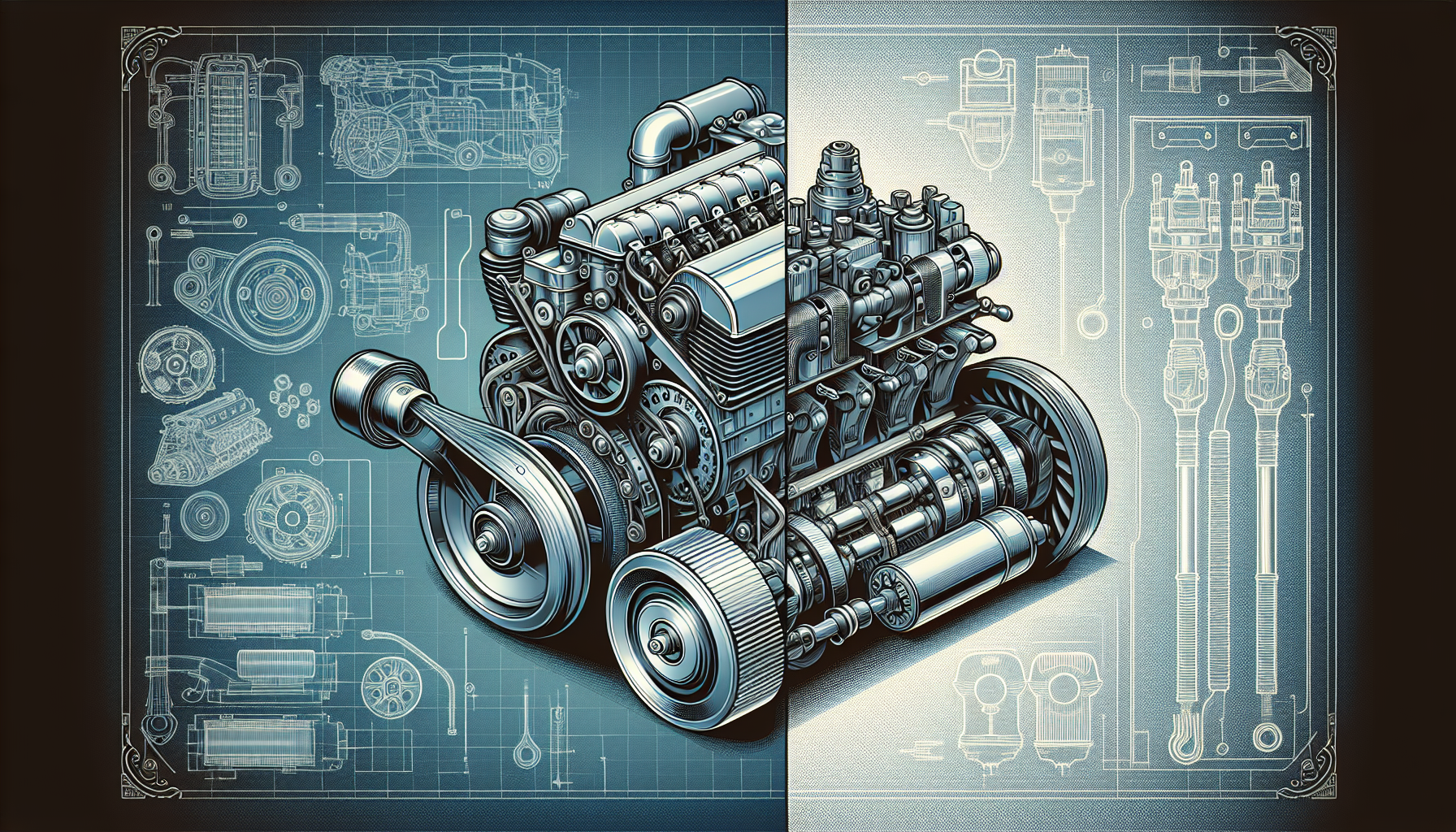 A diagram illustrating the transformation of powertrain systems in the automotive industry.