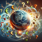 An illustration depicting the concept of global economic uncertainty affecting emerging markets investments.