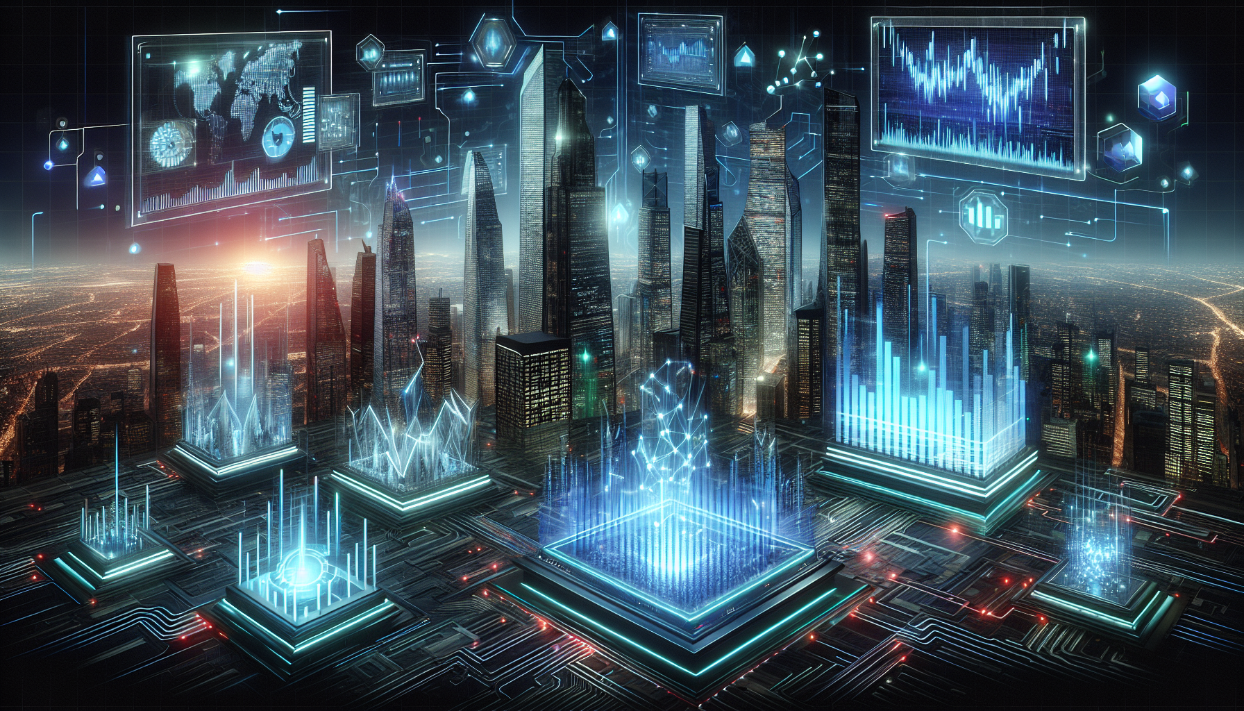 An illustration representing future trends in dark pools and high-frequency trading.