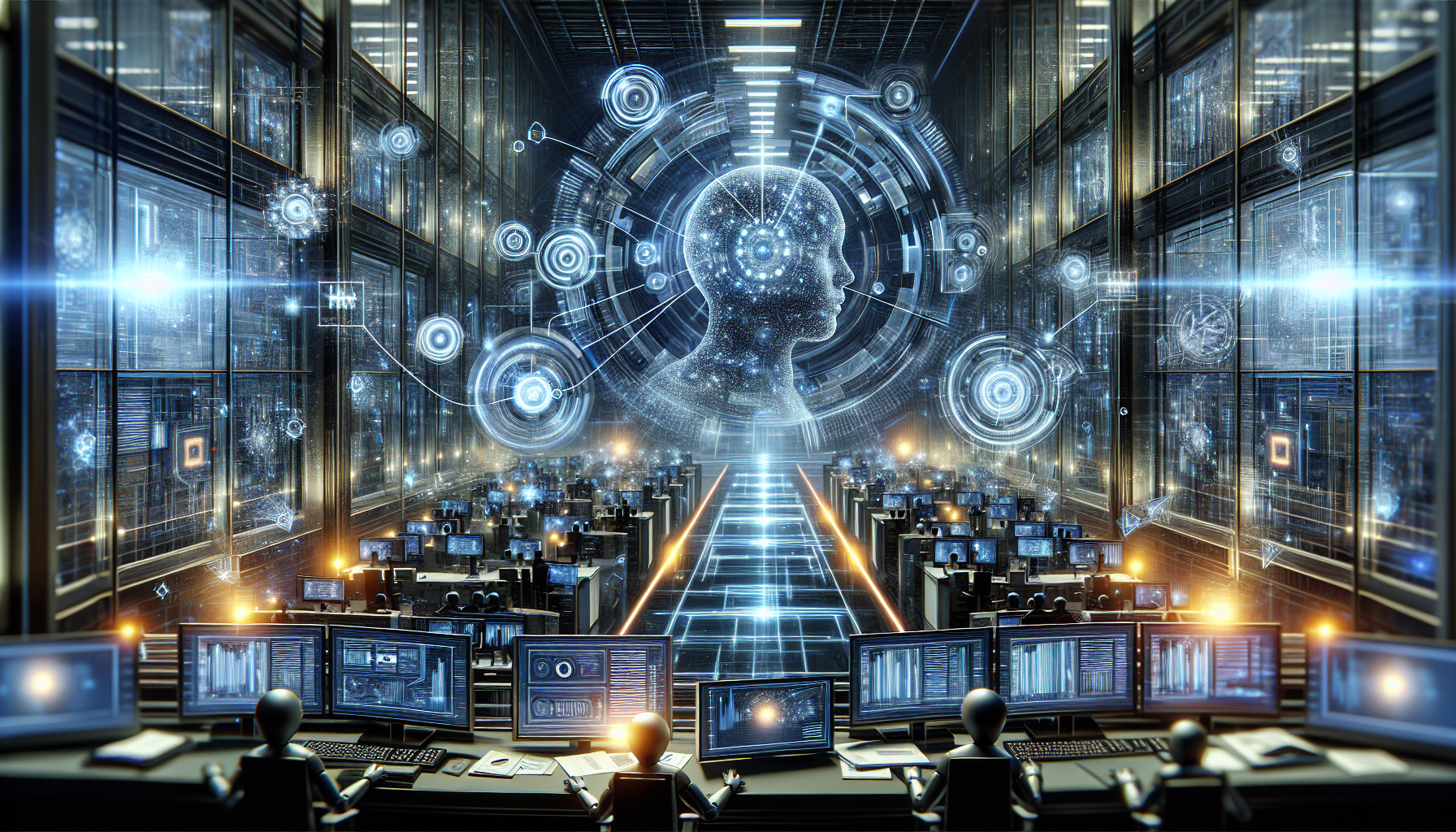An illustration showcasing regulatory compliance enhanced by AI technologies.