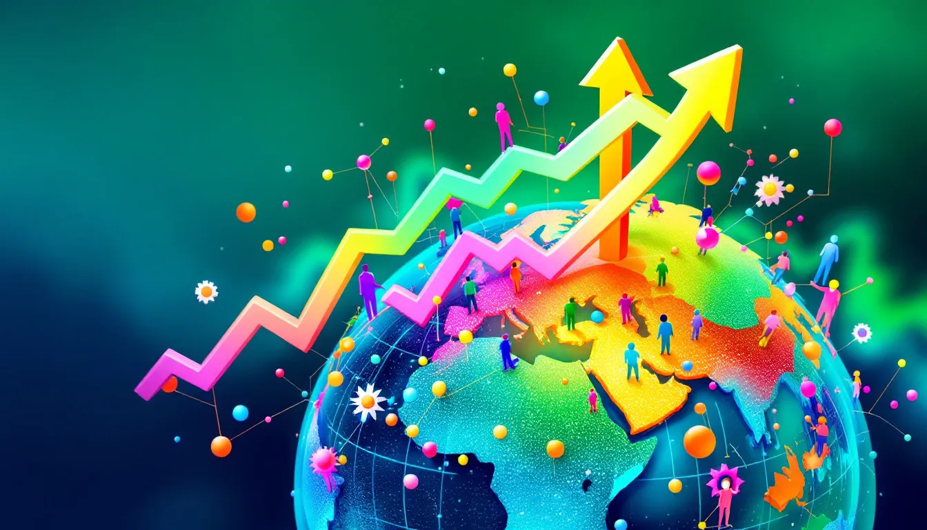 A globe representing participation in the global economy.